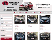 Tablet Screenshot of firmocar.com.br